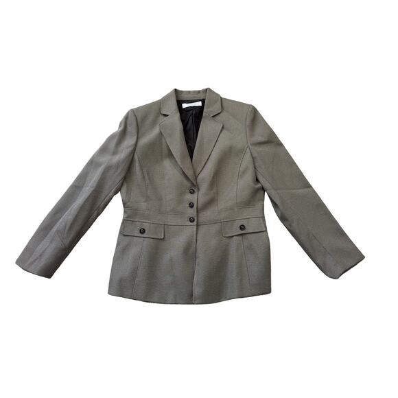 TAHARI Blazer, size 14, Black & white Tweed, great lines & design - Picture 1 of 9